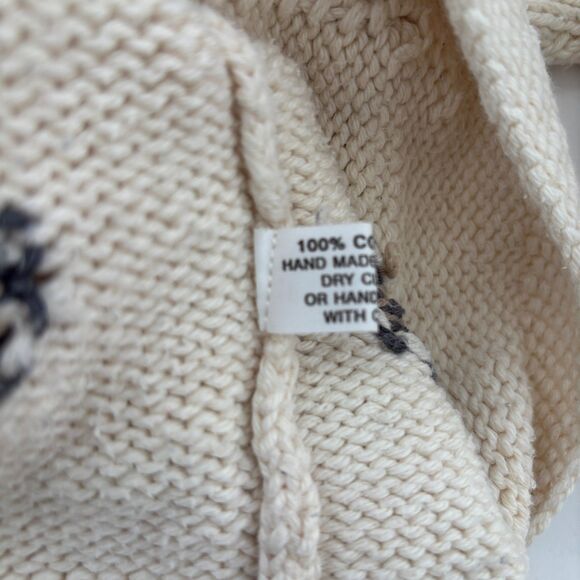 Cotton Salsa Womens Cardigan Sweater Size M Peru Fall Preppy Novelty Casual Vtg - Picture 5 of 9